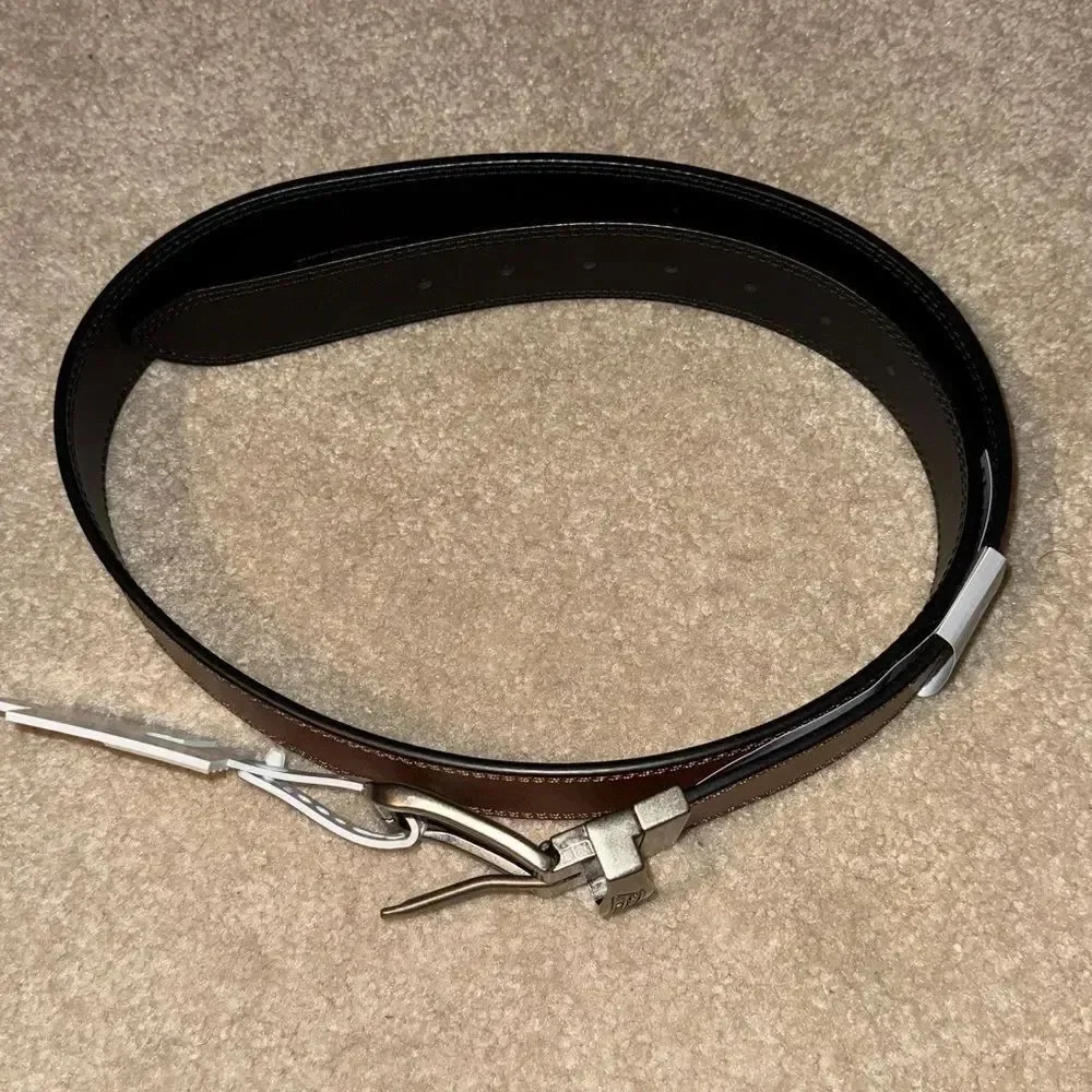 Dickies Reversible men's leather belt brown